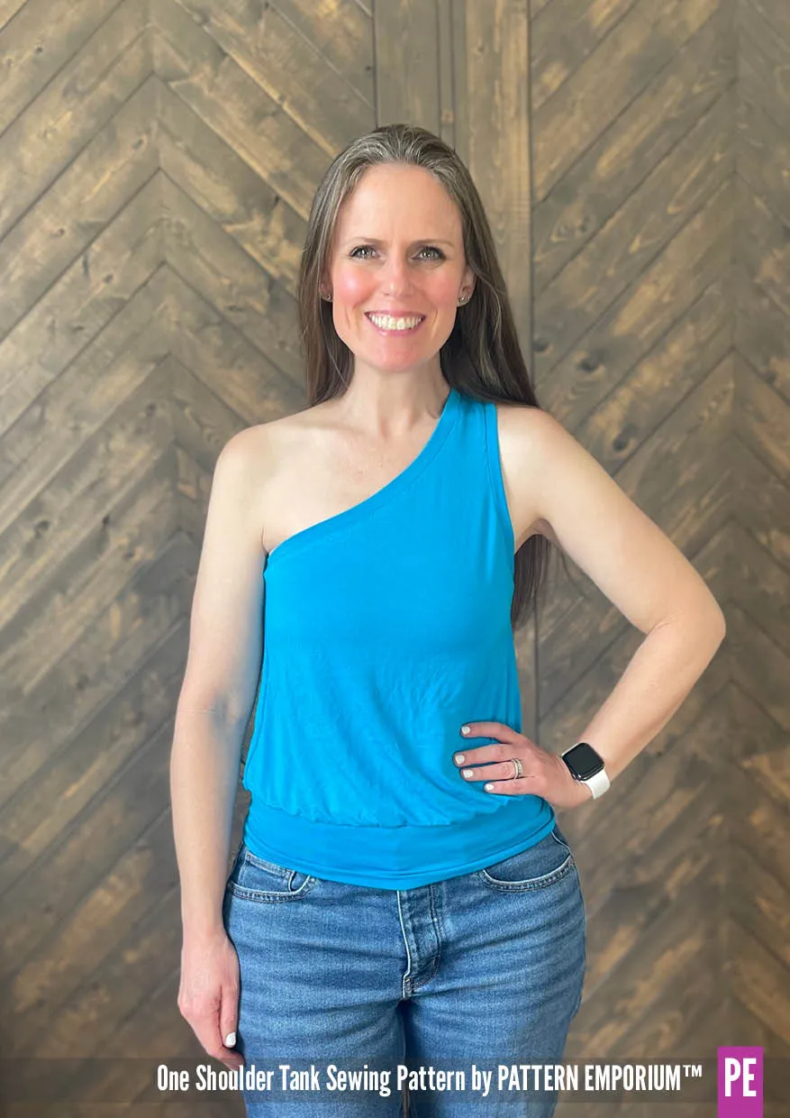 One Shoulder Tank | Stretch Sewing Pattern