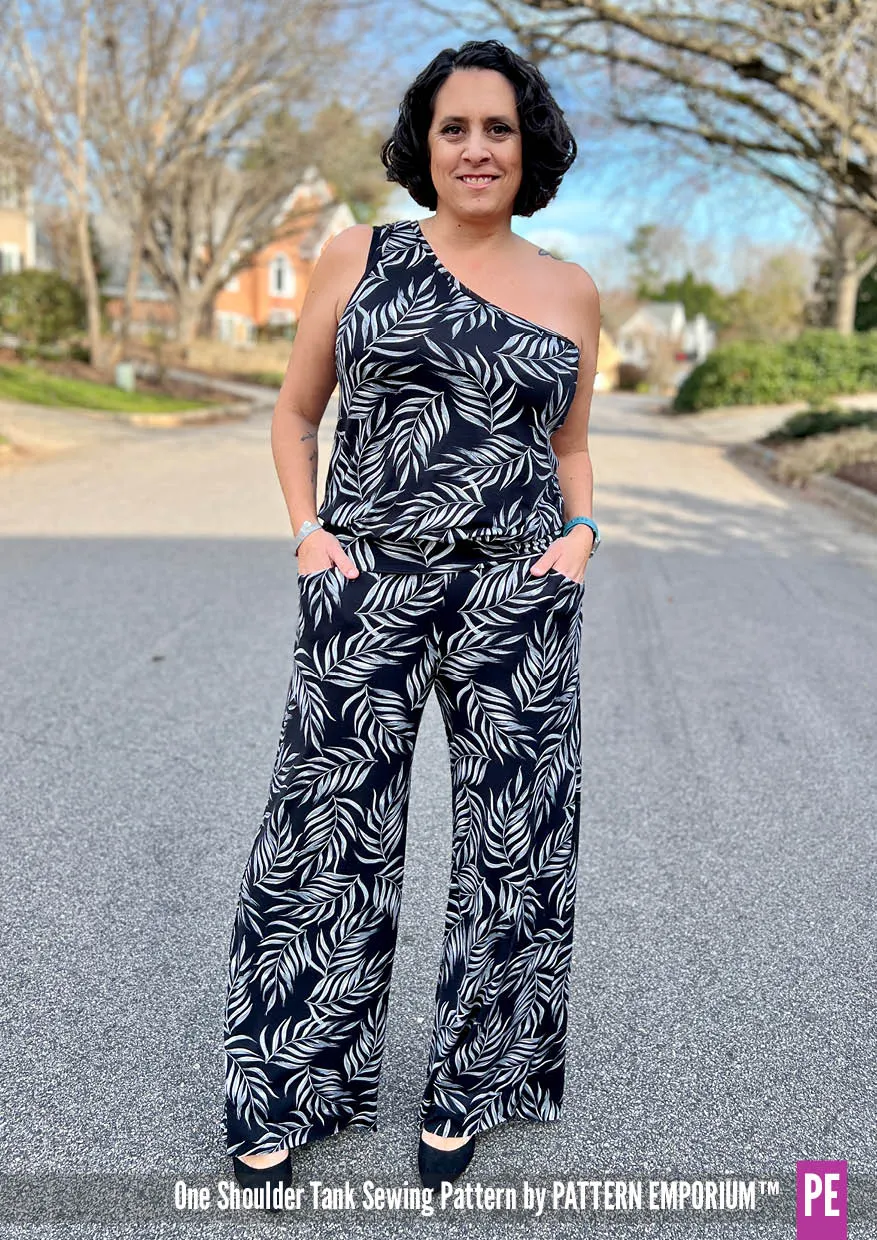 One Shoulder Tank | Stretch Sewing Pattern