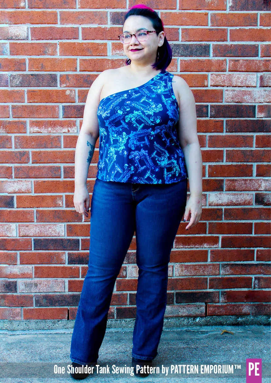 One Shoulder Tank | Stretch Sewing Pattern