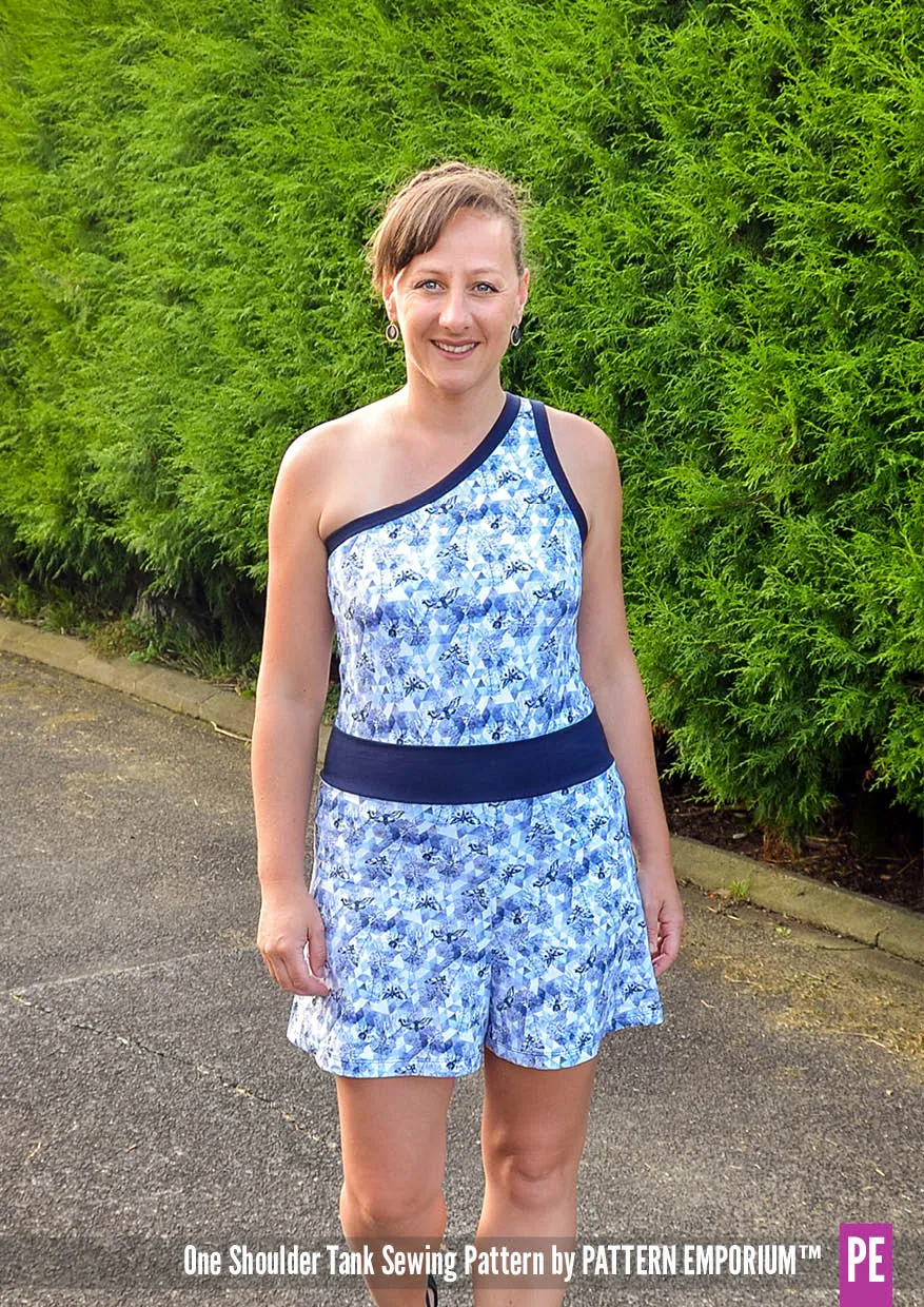 One Shoulder Tank | Stretch Sewing Pattern