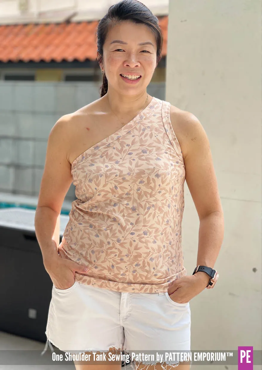 One Shoulder Tank | Stretch Sewing Pattern