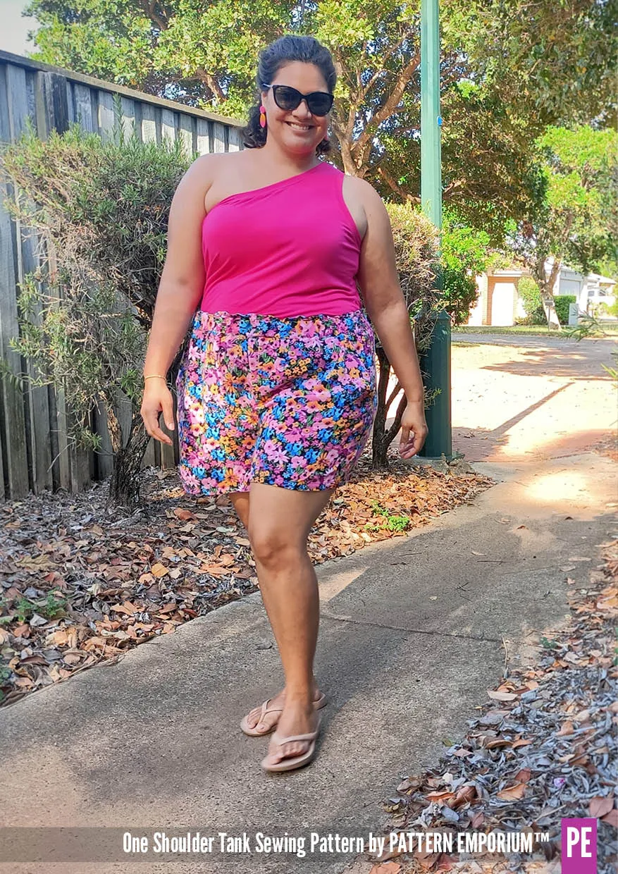 One Shoulder Tank | Stretch Sewing Pattern