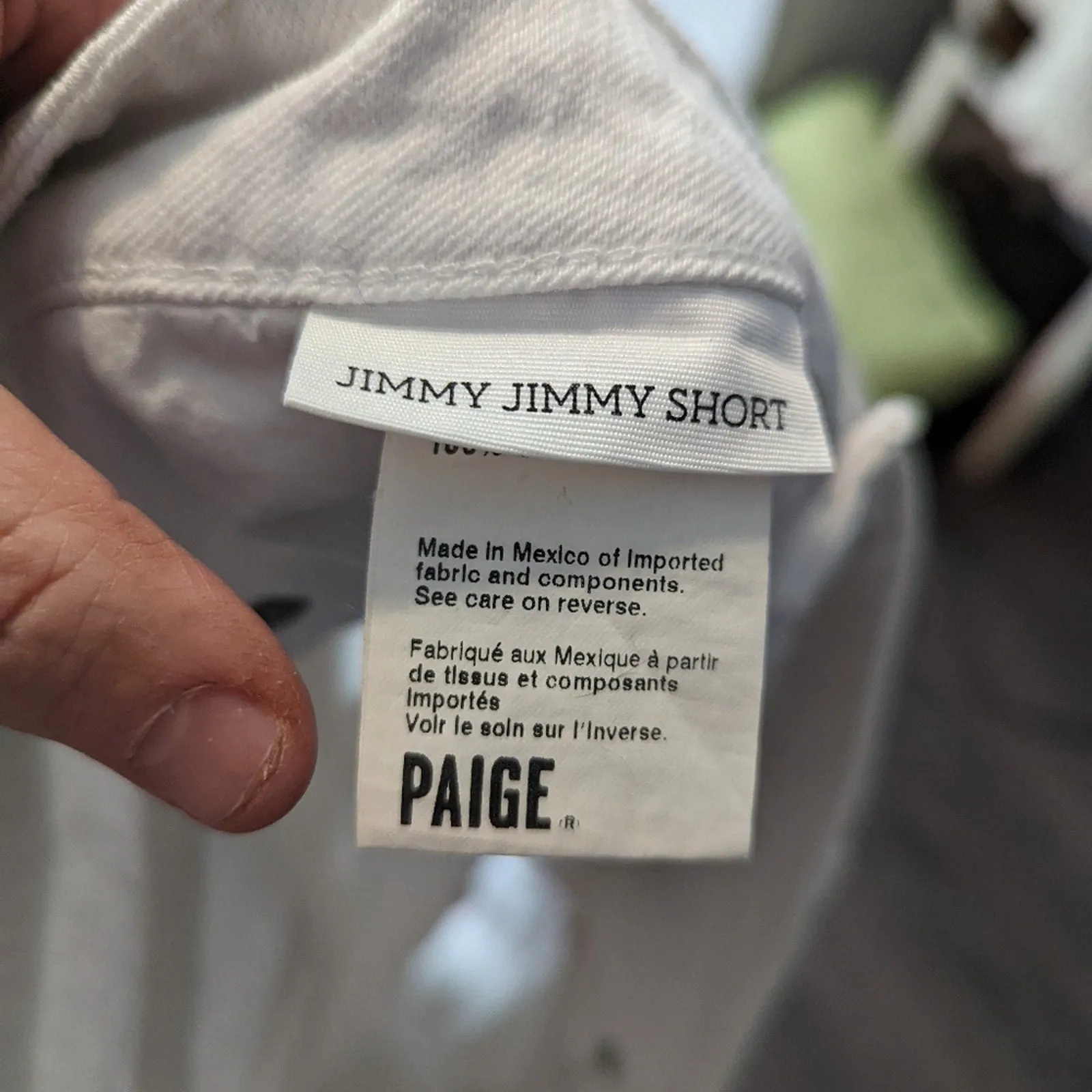 Paige Jimmy Jimmy Shorts- Crisp White 31