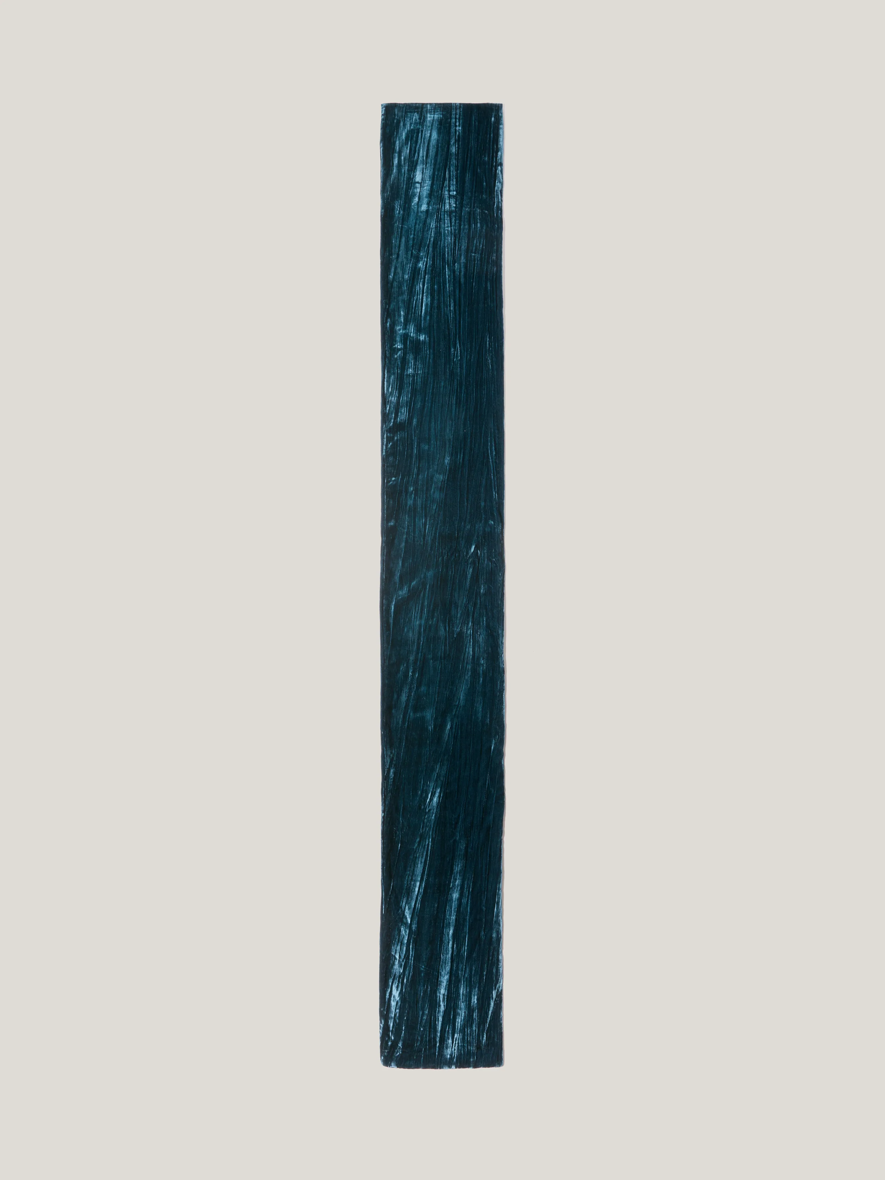 Plisse Velvet Scarf | Teal