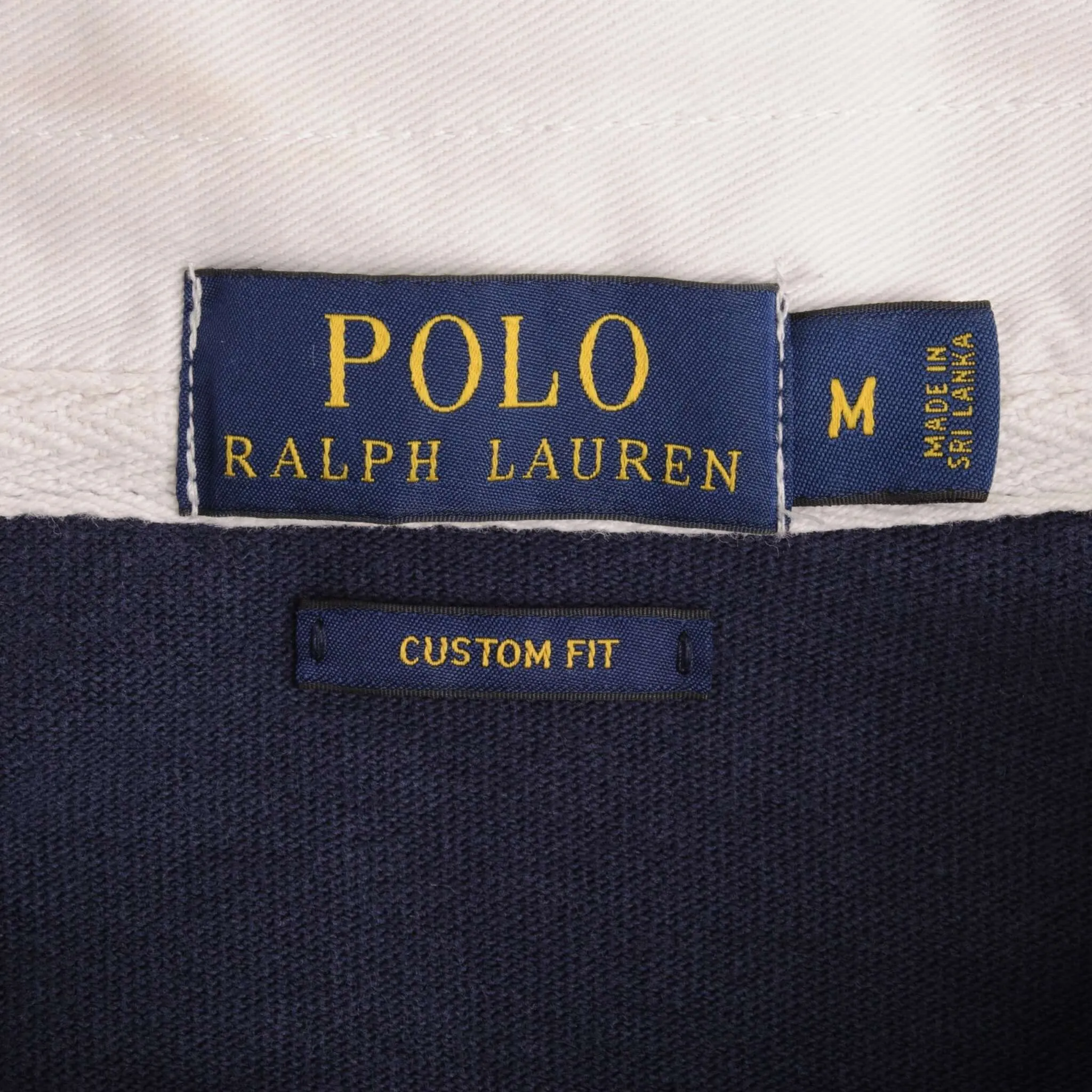 POLO RALPH LAUREN NAVY BLUE P67 RUGBY POLO SHIRT SIZE MEDIUM