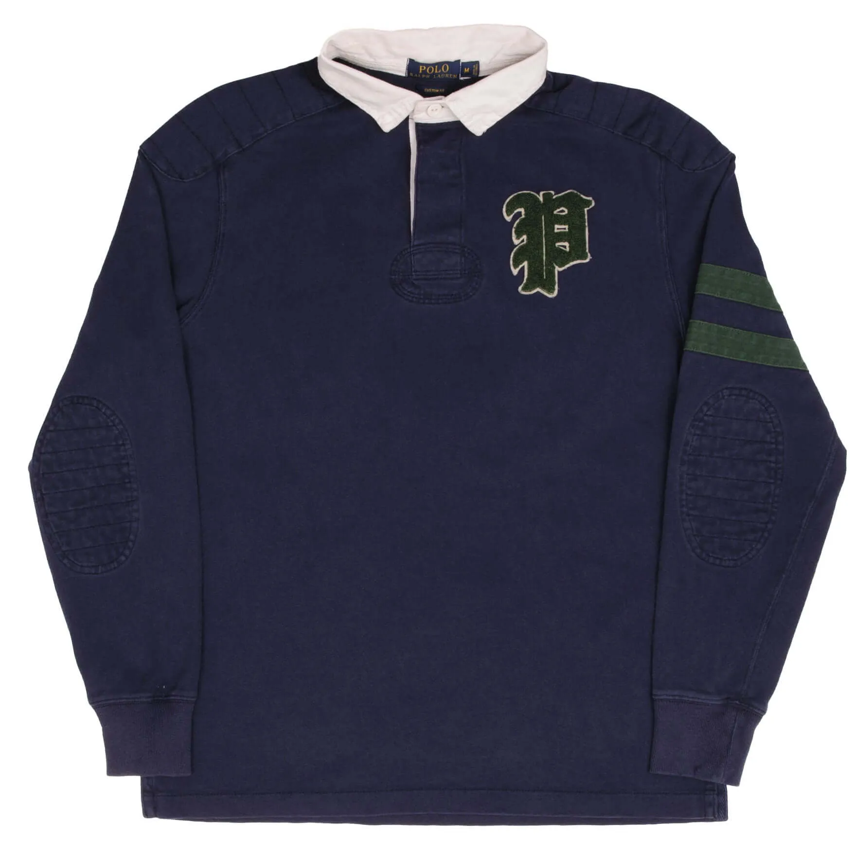 POLO RALPH LAUREN NAVY BLUE P67 RUGBY POLO SHIRT SIZE MEDIUM