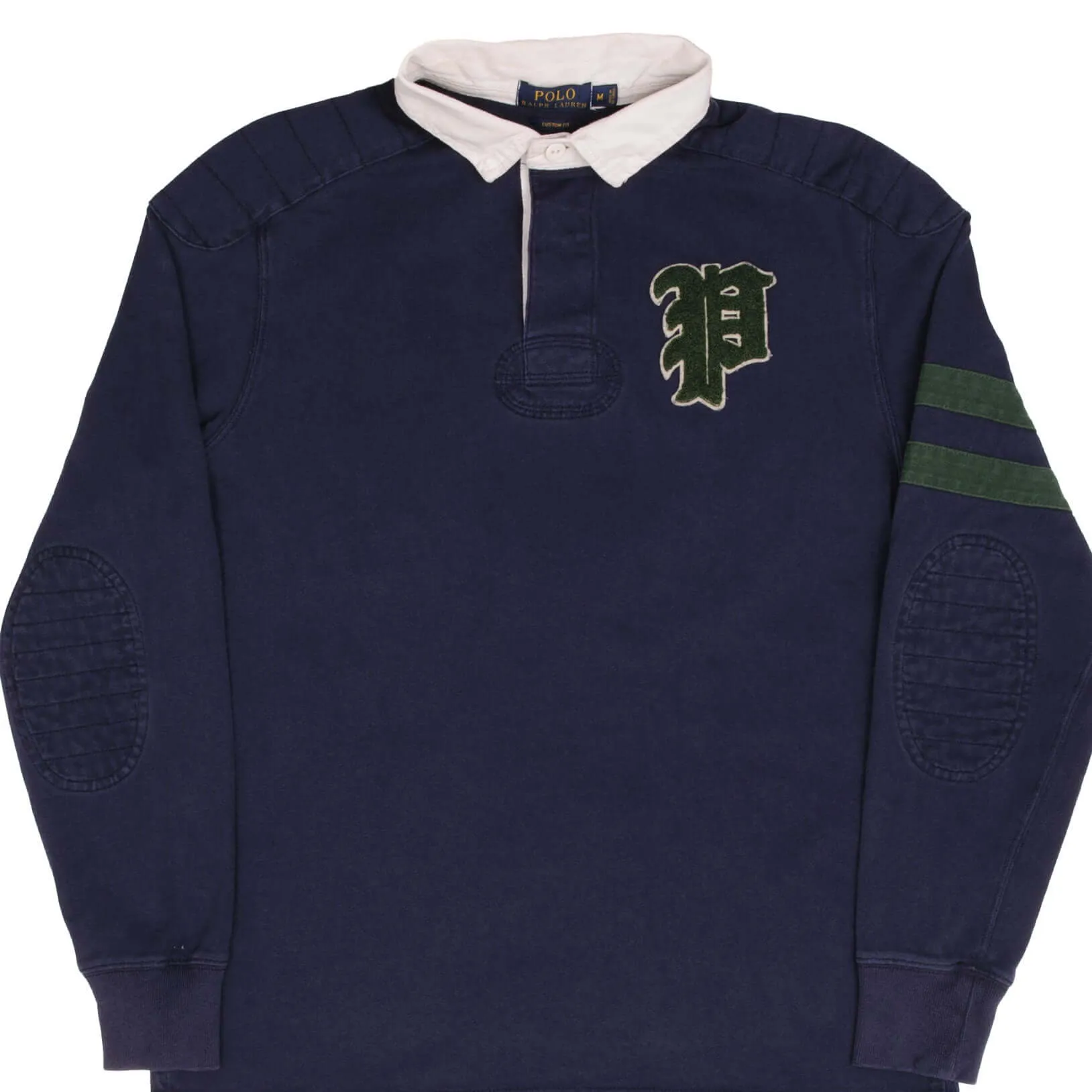 POLO RALPH LAUREN NAVY BLUE P67 RUGBY POLO SHIRT SIZE MEDIUM