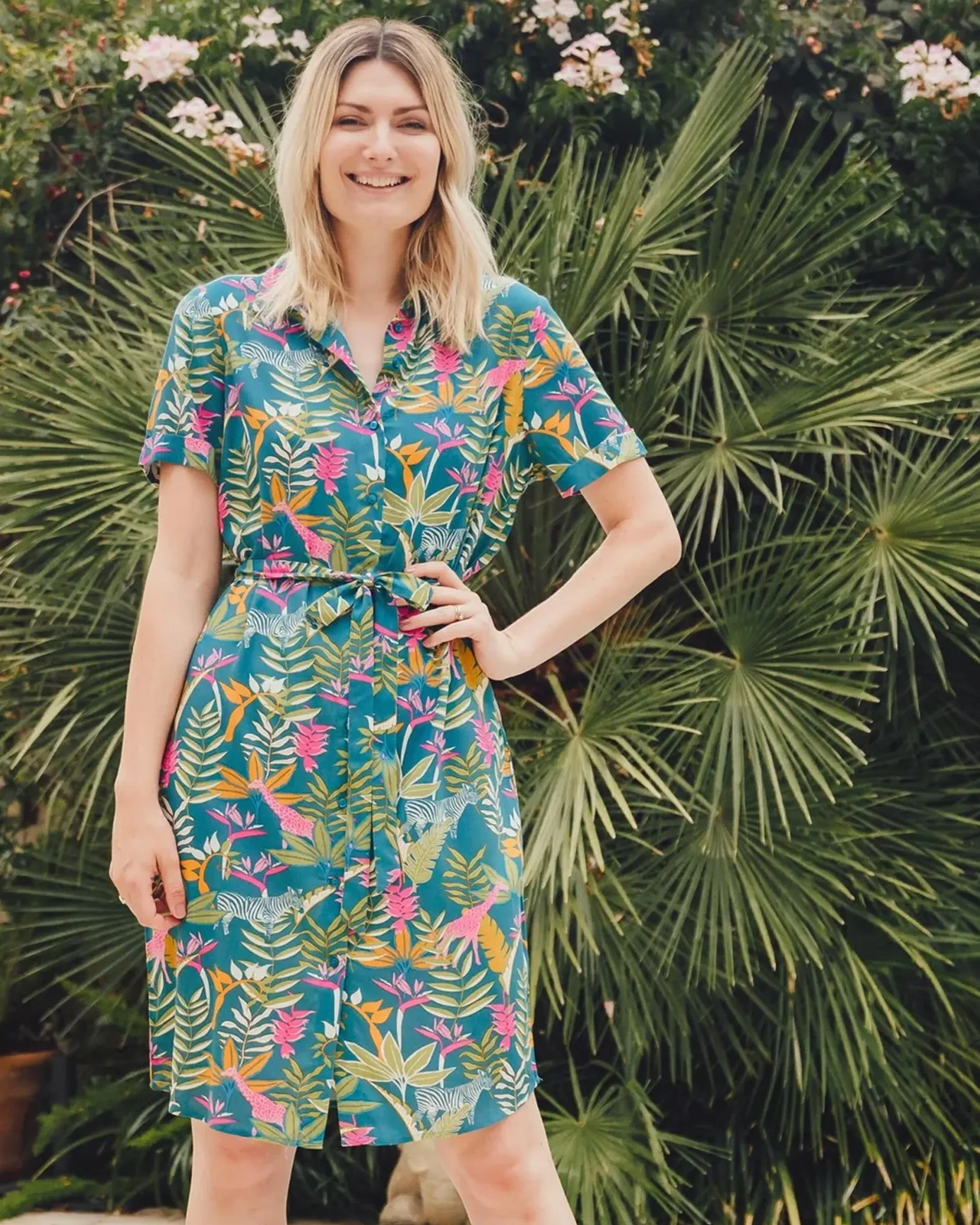 Sugarhill Brighton Justine Paradise Jungle Dress