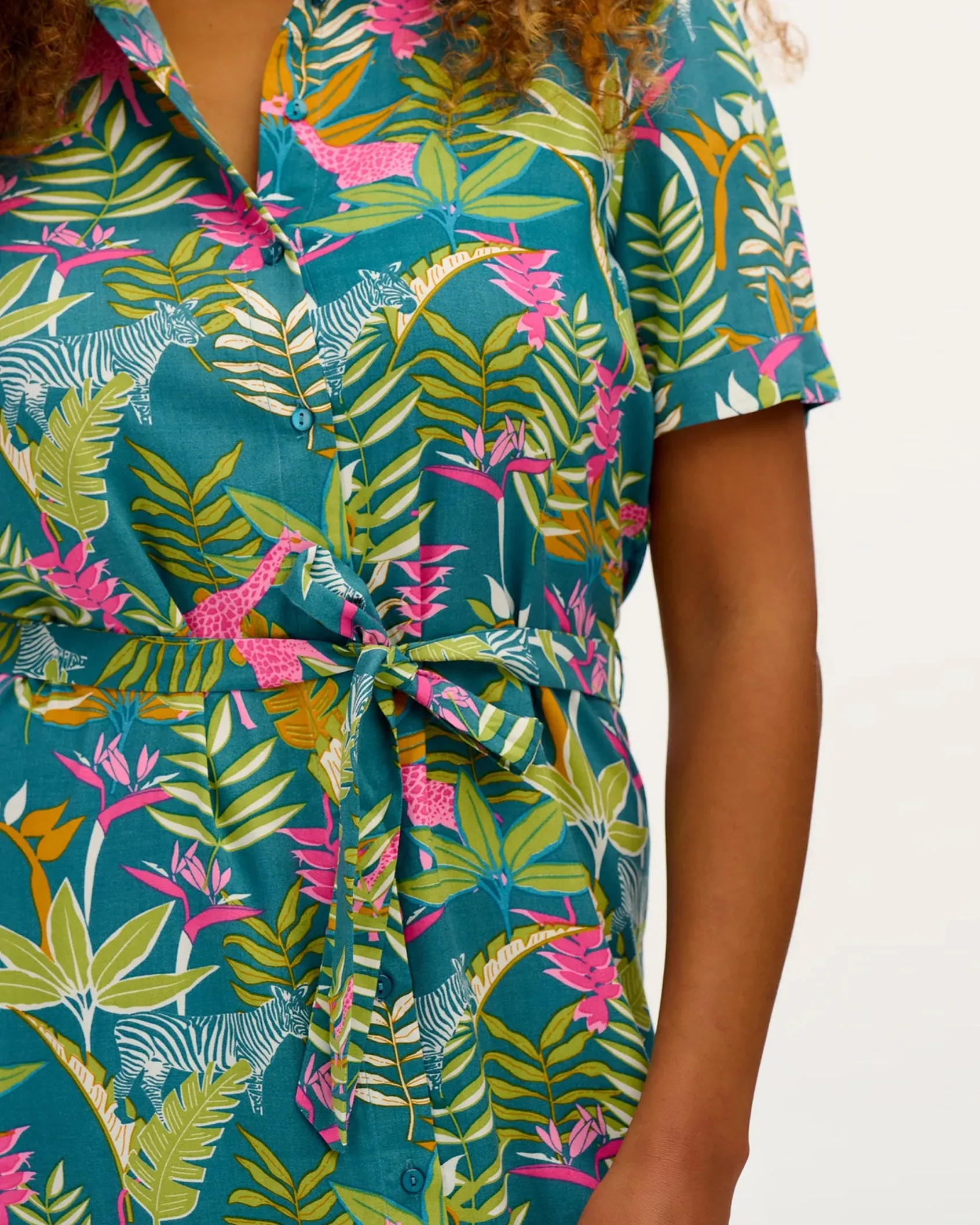 Sugarhill Brighton Justine Paradise Jungle Dress