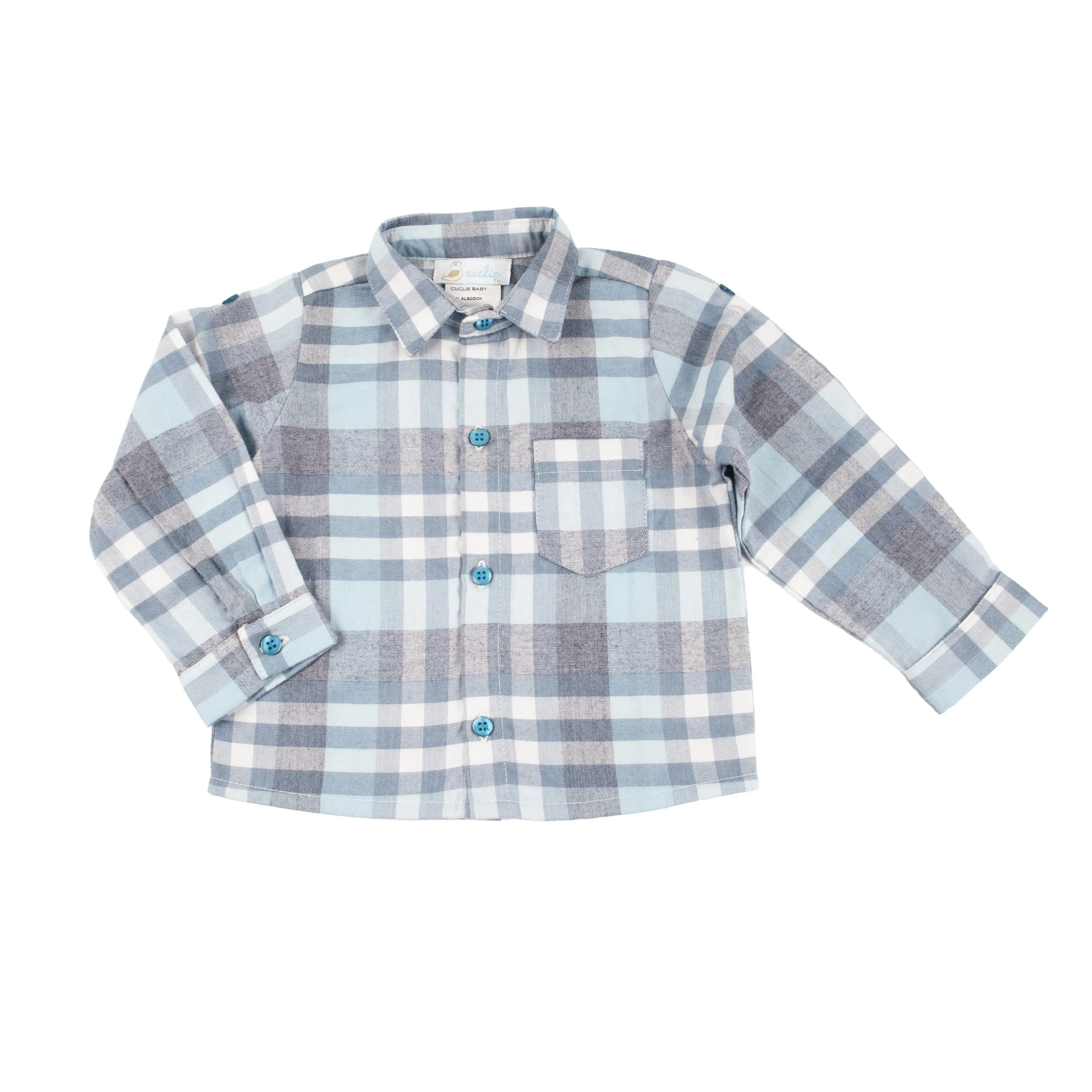 Teal Flannel Shirt Set