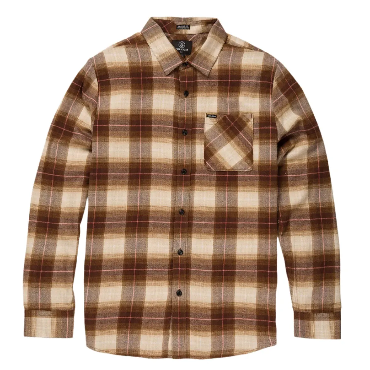 Volcom - Kemostone Flannel Long Sleeve Shirt (Rubber) *SALE
