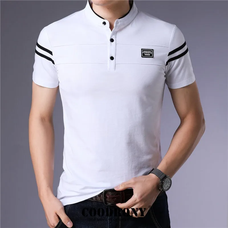West Louis Brand Summer Short Sleeve Cotton T Shirt